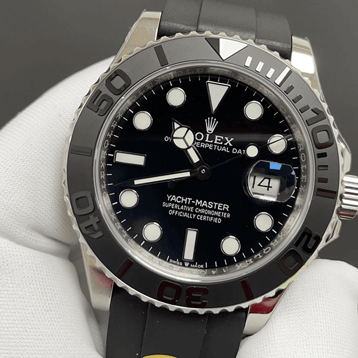 Yacht Master silver pulso silicona 2