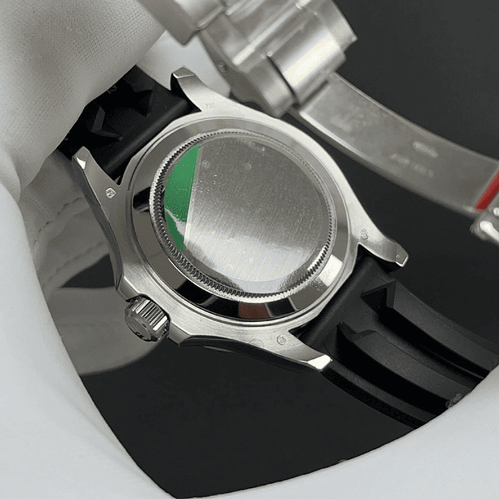 Yacht Master silver pulso silicona 4