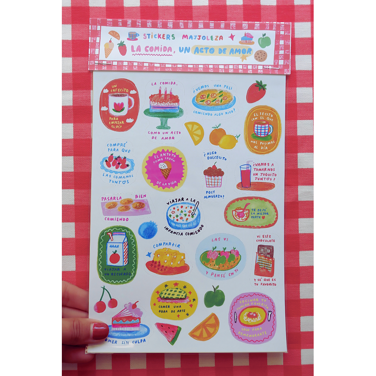 Stickers: “La comida como un acto de amor” 1
