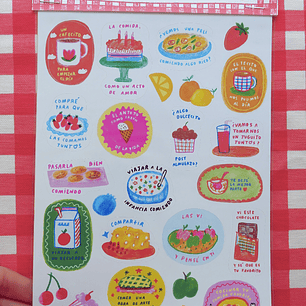 Stickers: “La comida como un acto de amor”