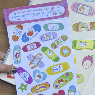 Stickers: “Parche curita, sáname el corazoncito”
