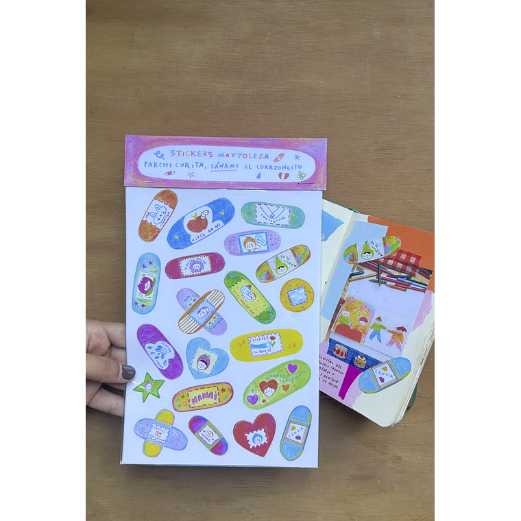 Stickers: “Parche curita, sáname el corazoncito” 2