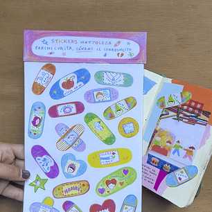 Stickers: “Parche curita, sáname el corazoncito”