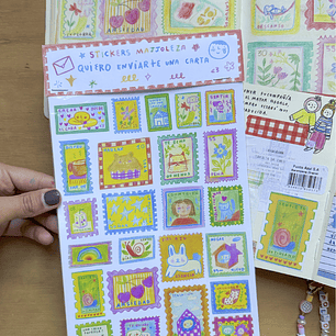 Stickers: “Quiero enviarte una carta”