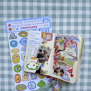 Stickers: “Frutas en versión emociones”