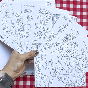 Postales Coloreables: 