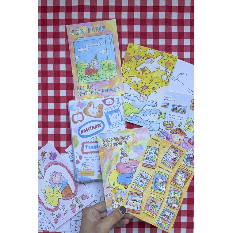 Postales Coloreables: 