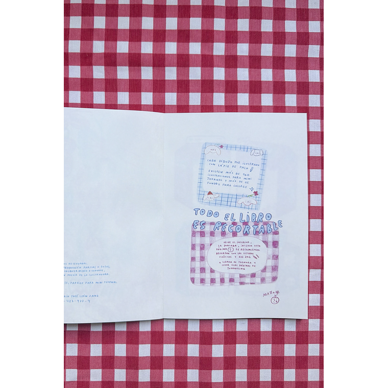 Libro Recortable: Papeles para mini journal 12