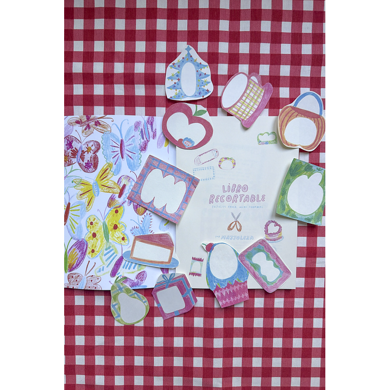 Libro Recortable: Papeles para mini journal 14