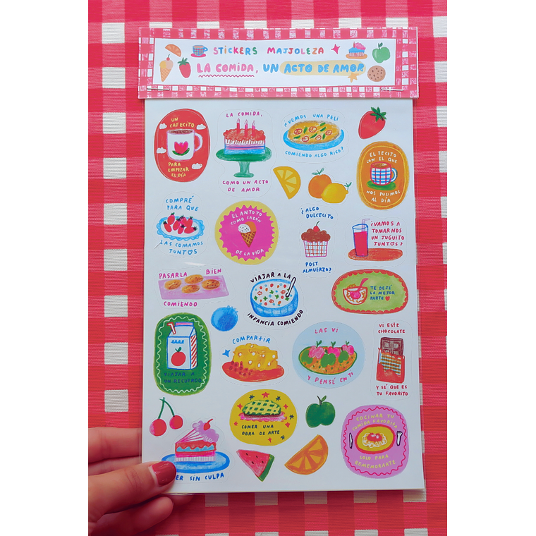 Stickers: “La comida como un acto de amor” 1