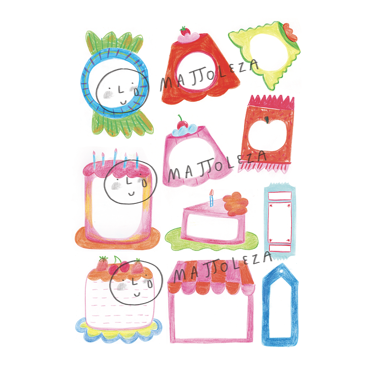 TALLER MINI JOURNALING ONLINE 28/03 💌 Papeles ilustrados a mano ✂️ 7