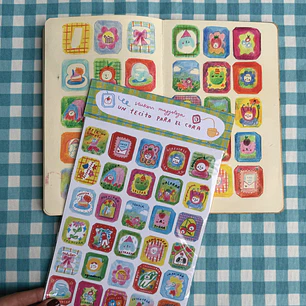 Stickers “Un Tecito para el Cora” ☕️💘