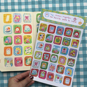 Stickers “Un Tecito para el Cora” ☕️💘