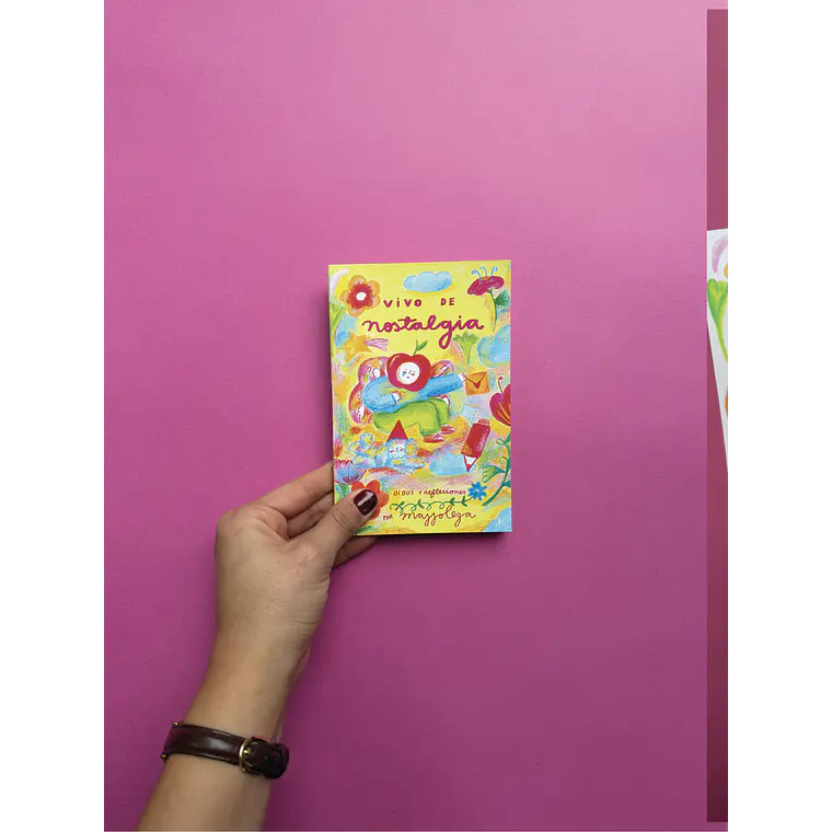 Mini Libro Coloreable “Vivo de nostalgia” ☁️ 3
