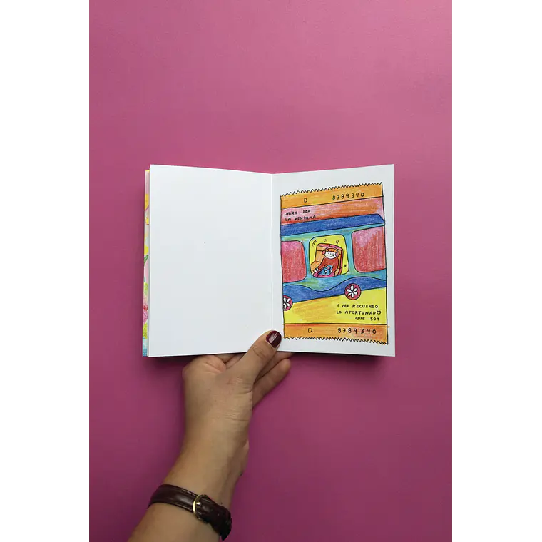 Mini Libro Coloreable “Vivo de nostalgia” ☁️ 6