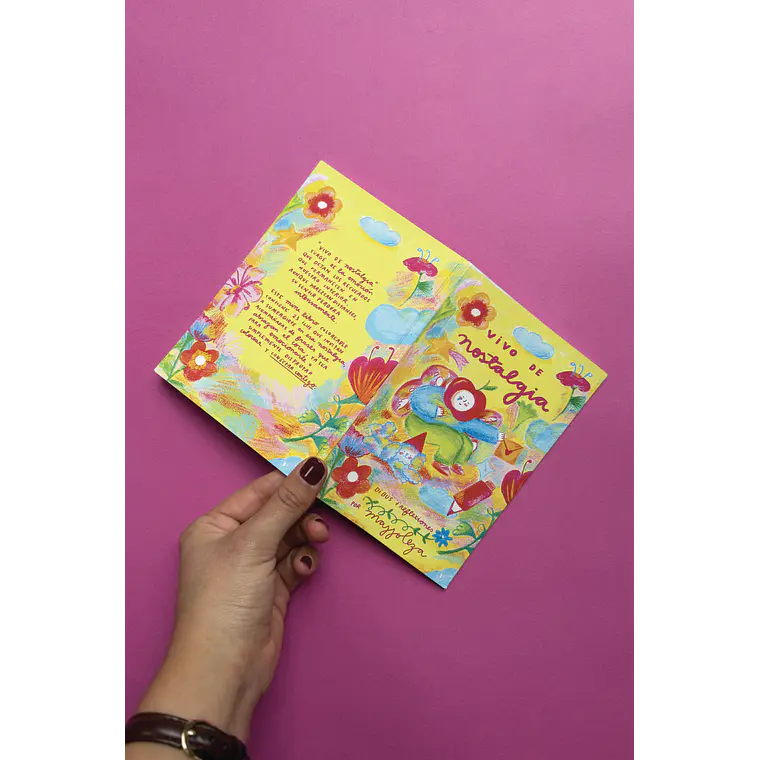 Mini Libro Coloreable “Vivo de nostalgia” ☁️ 11