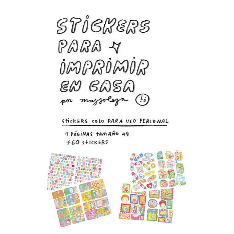Stickers Majjoleza DIGITALES 💌🧚🏼‍♀️ Para Imprimir en Casa 1