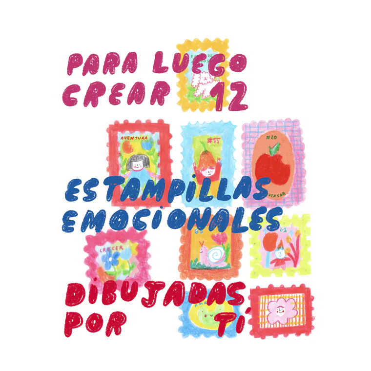 ✏️ Taller de dibujo: DIBUJA ESTAMPILLAS EMOCIONALES con lápices de palo 5/9  2