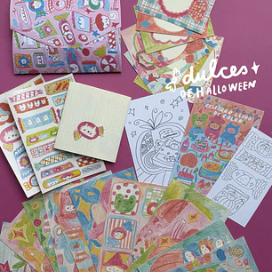 SNAIL MAIL ART 🎃  octubre 🍬 dulces de halloween 