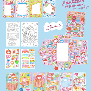 SNAIL MAIL ART 🎃  octubre 🍬 dulces de halloween 