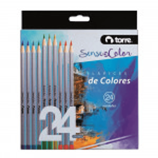 SET LAPICES COLOR SOC 24 COLORES - TORRE