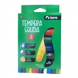 TEMPERA SOLIDA 6 COLORES - TORRE