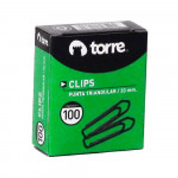 CLIPS METALICO N1 TRIANGULAR 33 MM 100 UN - TORRE