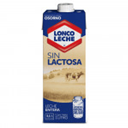 CAJA LECHE ENTERA SIN LACTOSA 1 LT - LONCOLECHE