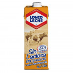 CAJA LECHE DESCREMADA SIN LACTOSA EXTRA CALCIO 1 LT - LONCOLECHE