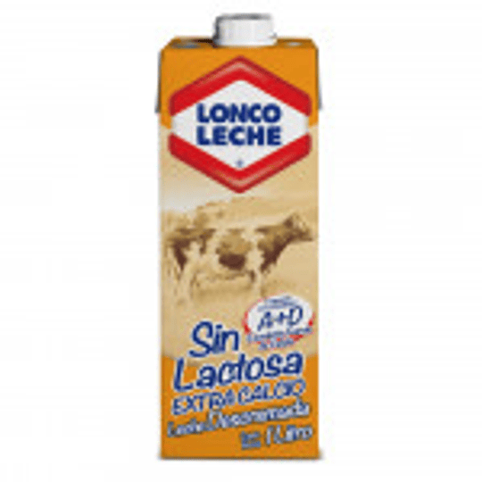 CAJA LECHE DESCREMADA SIN LACTOSA EXTRA CALCIO 1 LT - LONCOLECHE