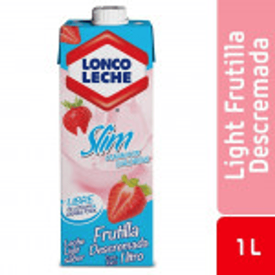 LECHE FRUTILLA LIGHT DESCREMADA 1 LT - LONCOLECHE