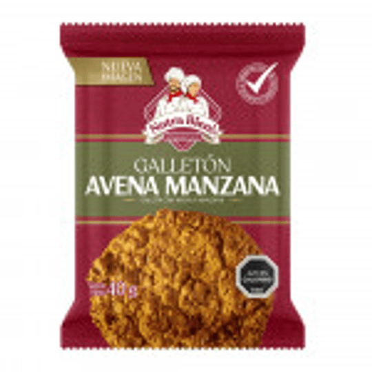 GALLETON AVENA MANZANA 40 GR - NUTRABIEN