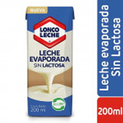 LECHE EVAPORADA SIN LACTOSA 200 CC - LONCOLECHE