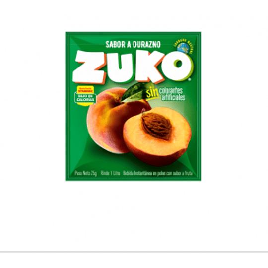 Jugo en Sobre Zuko Durazno 25g x 10 u