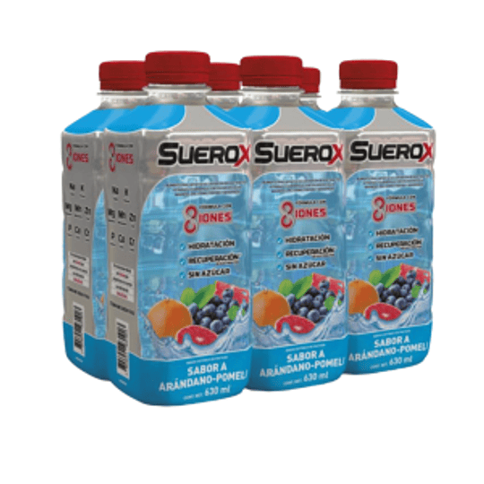 Suerox 630 ml 6 Unidades Sabor Arándano – Pomelo