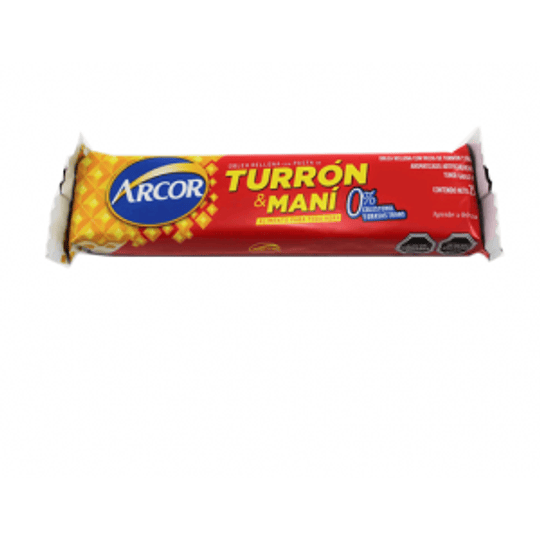 Turrón Maní Galleta Arcor Caja 50 u