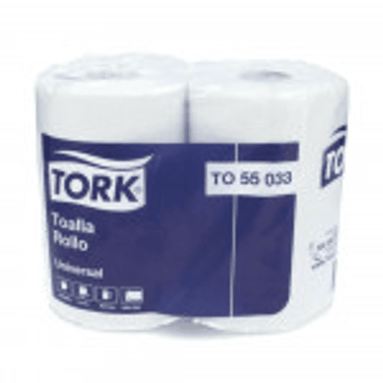 TOALLA PAPEL DOBLE HOJA 24 MT 2 ROLLOS UNIVERSAL - TORK