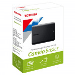 DISCO DURO EXTERNO 4TB CANVIO BASICS NEGRO HDTB540XK3CA - TOSHIBA