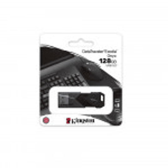 PENDRIVE RETRACTIL 128GB USB3.2 ONIX NEGRO - KINGSTON