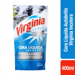 CERA LIQUIDA AUTOBRILLO 400 ML INCOLORA AROMA LAVANDA - VIRGINIA