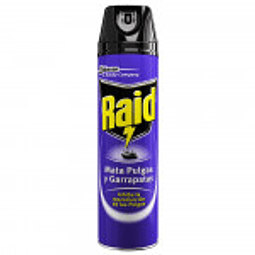 INSECTICIDA AEROSOL PULGAS Y GARRAPATAS 390 CC - RAID