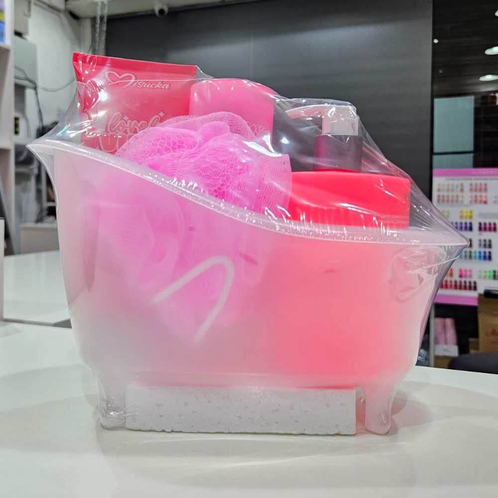 Misucka - Kit Bañera Loción + Splash + Crema Rosado 1