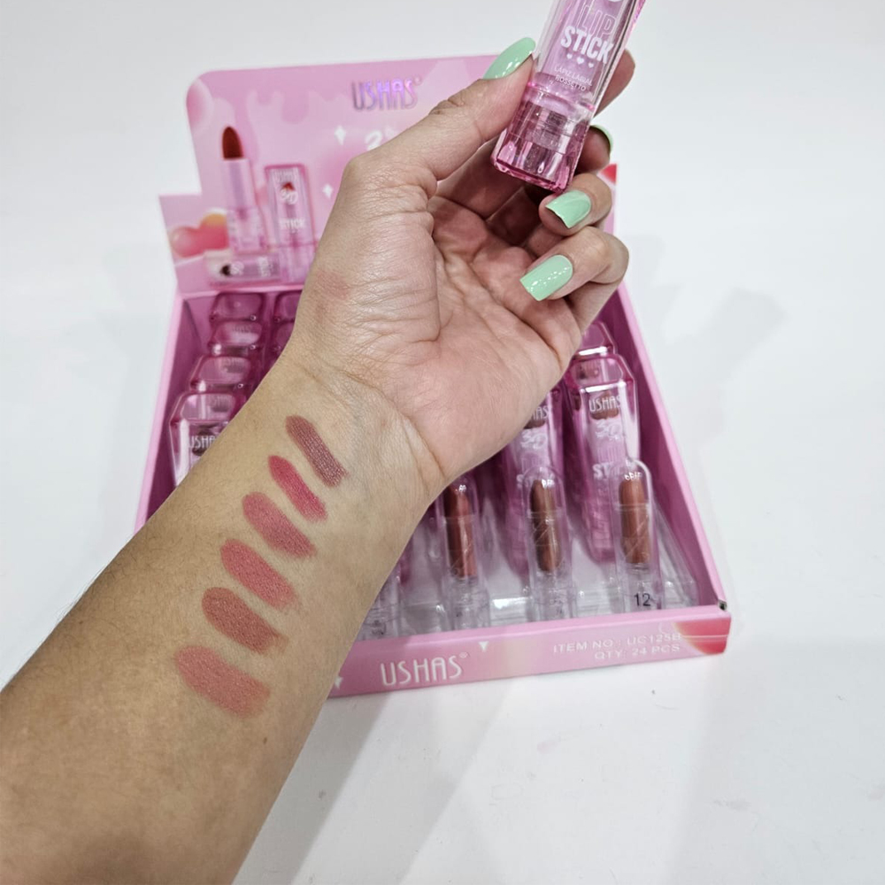 Labial en Barra 3D Mate Ushas Tonos Café 2