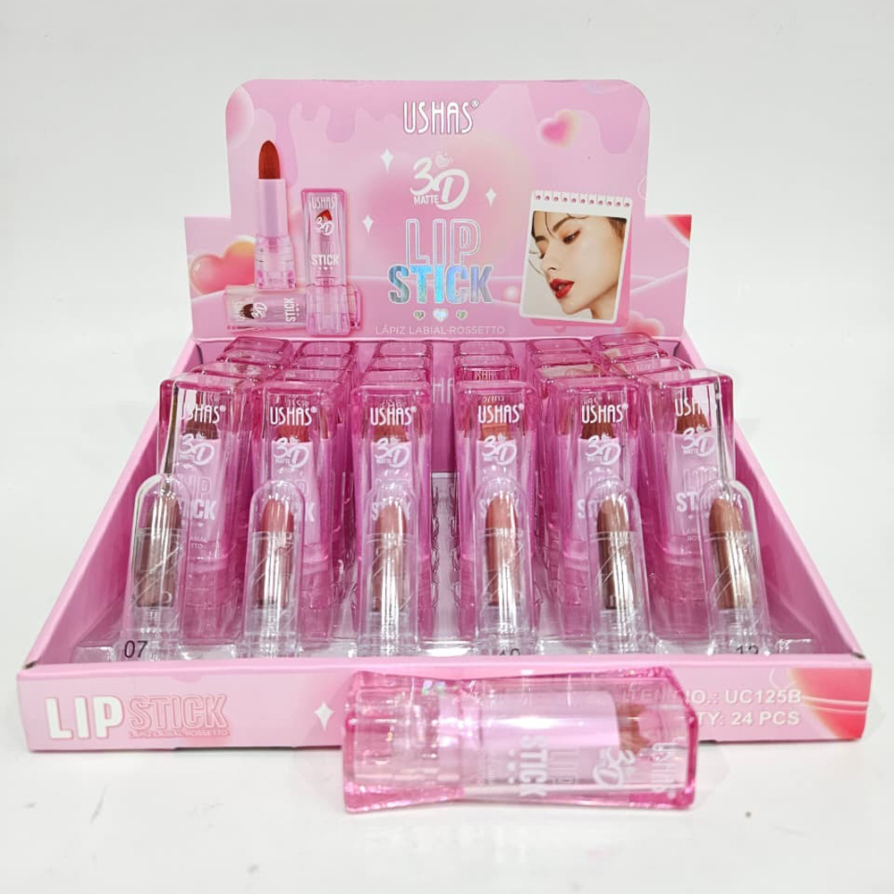 Labial en Barra 3D Mate Ushas Tonos Café 1
