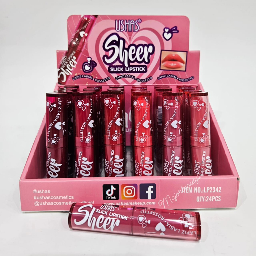 Labial en Barra con Brillo Ushas 1