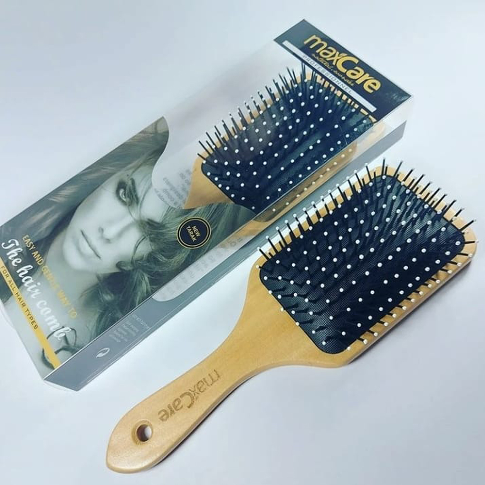 MaxCare - Cepillo Desenrredante de Madera 1