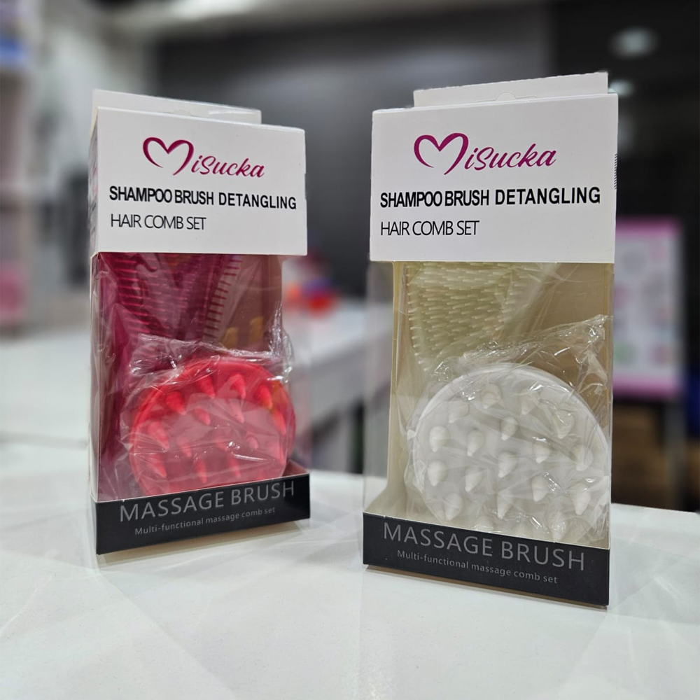 Misucka - Set Cepillo Desenredante + Cepillo Masajeador 1