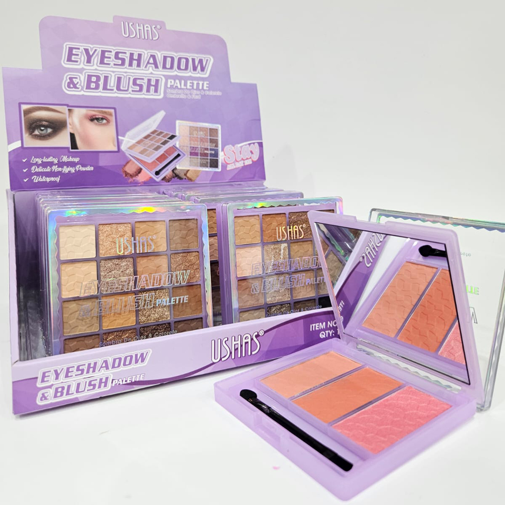 2en1 Sombras + Rubor Ushas 2