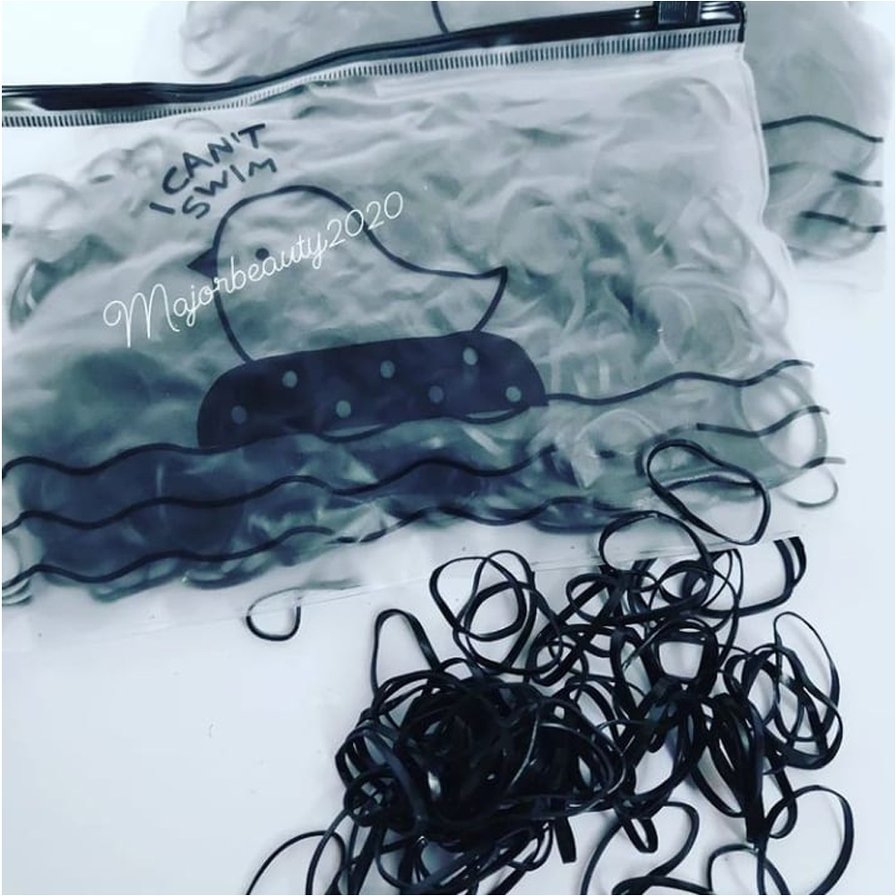 Estuche con 500 Eláticos de Cabello 1