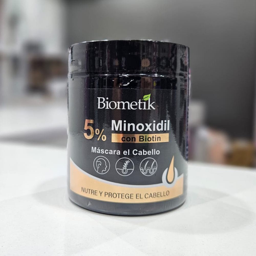 Máscara de Cabello 5% Minoxidil Biometik 300ml 1